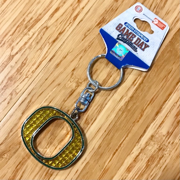 Oregon Ducks Bundle Key Fob, Golf Towel, Football - Picture 4 of 5